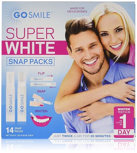 Go Smile Gs134 Super White Teeth Whitening System Snap Pack Kit