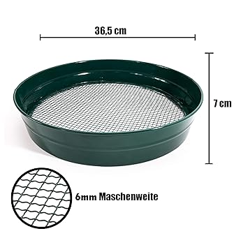 Gartensieb Erdsieb/Bodensieb zum aussieben von Erde Kompost und Aussehen von Saatgut