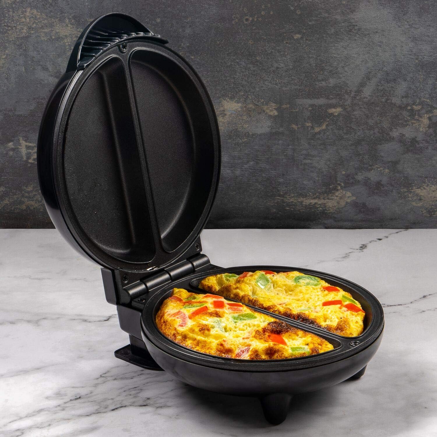 Home Treats Electric Omelette Maker, Non Stick Multi Cooker with Dual Cooking Slots 750W Amazon