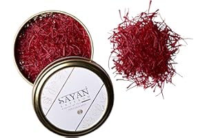 SAYAN SAFFRON - Superior All Red Saffron Threads Premium Saffron Super Negin Saffron for Paella, Risotto, Tea's, and All Culi