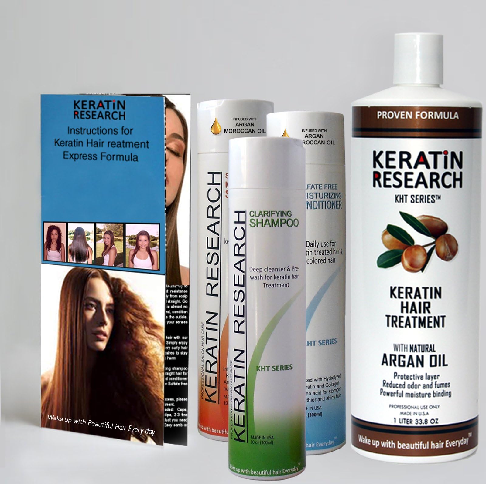 Keratin Research Brazilian Keratin Hair Treatment XL KIT 1000ML Professional Express formula Shipping Available Worldwide