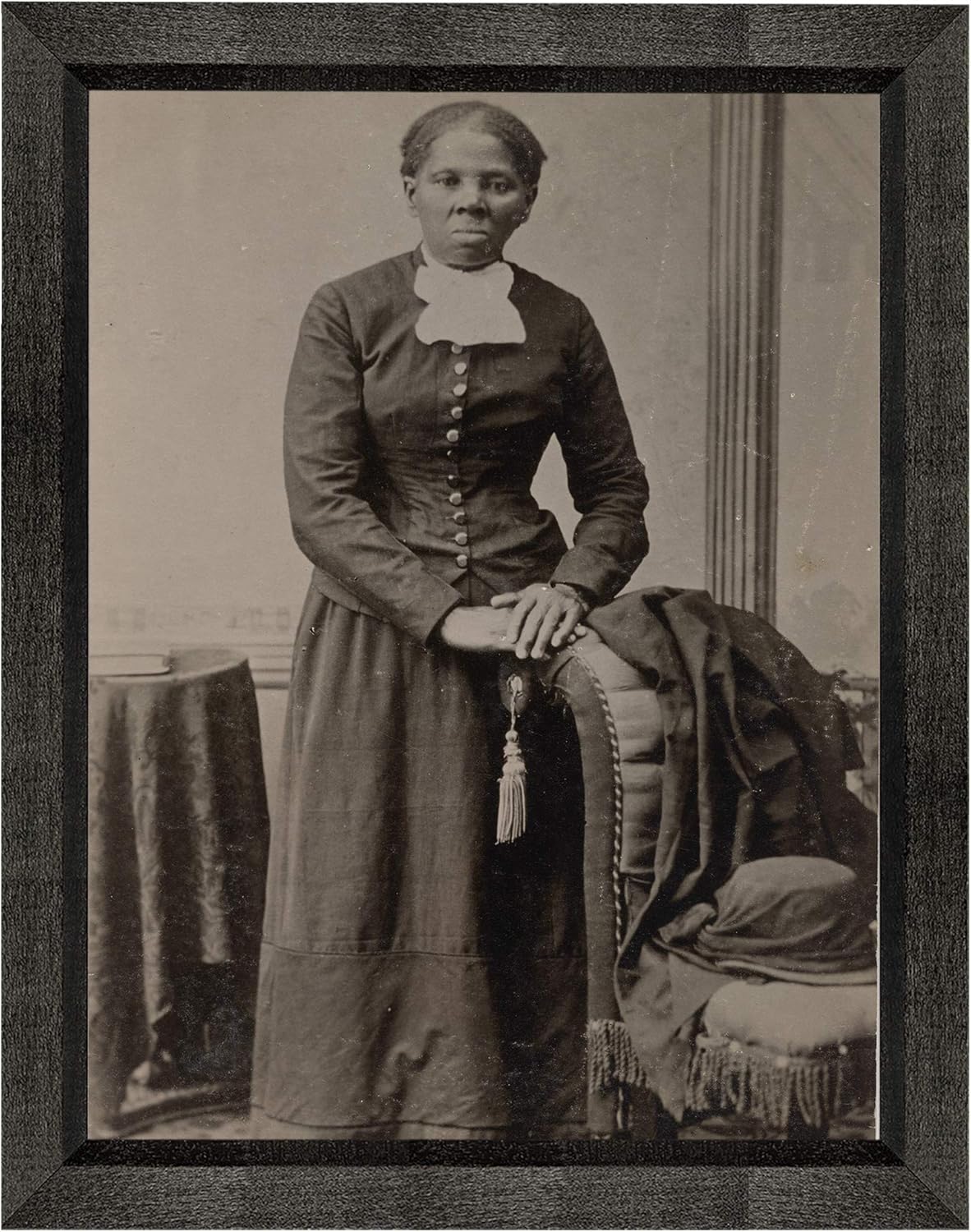 Photographs - Harriet Tubman Photograph in a Black Beveled Frame - Historical Artwork from 1895 - (11