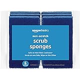 Amazon Basics Non-Scratch Sponges, 6-Pack, Blue