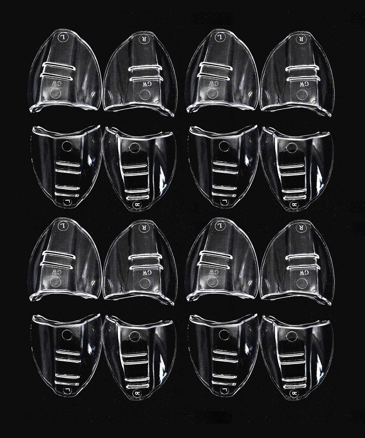 8 Pairs Safety Eyeglasses Side Shield for Small to Medium Eyeglasses, Slip On Clear Side Shield for Safety Glasses