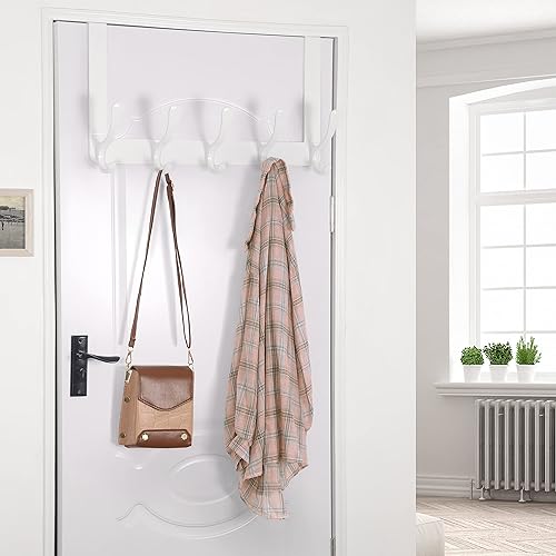 SKOLOO Over The Door Hook Hooks, Over Door Hook Hanger for