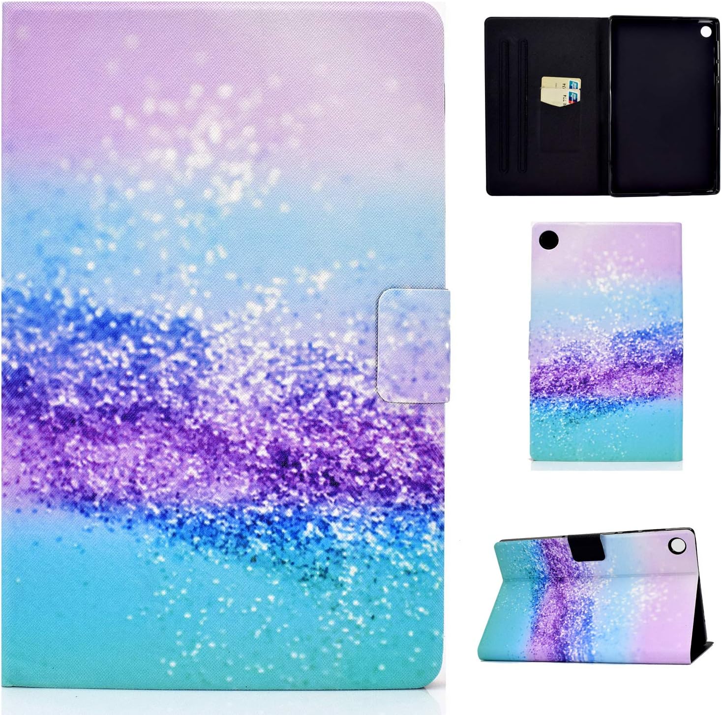 AsWant Lenovo Tab M10 Plus 10.3 Inch Case Folio Flip Wallet Cover Magentic Closure Card Slot Tablet Cover For Lenovo Tab M10 Plus FHD 10.3" TB-X606X / TB-X606F - Beautiful Sand