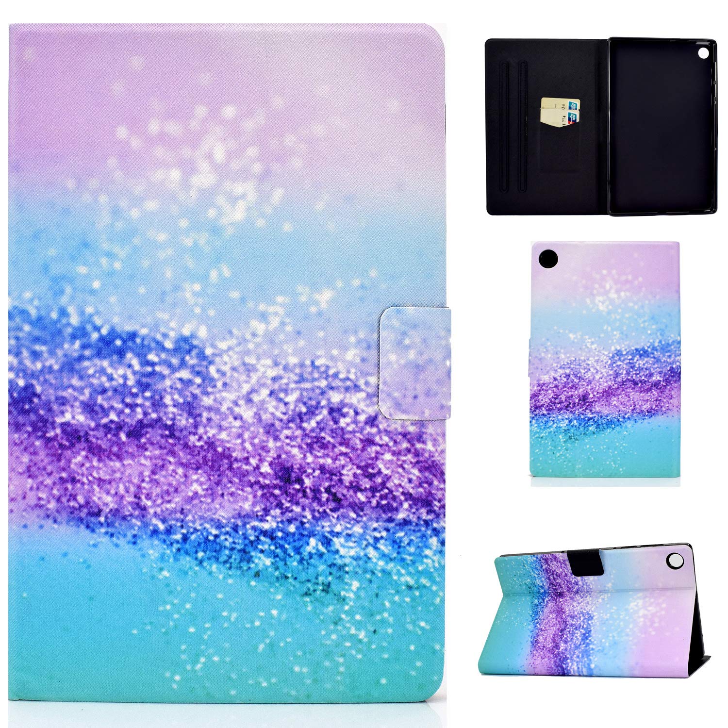 AsWant Lenovo Tab M10 Plus 10.3 Inch Case Folio Flip Wallet Cover Magentic Closure Card Slot Tablet Cover For Lenovo Tab M10 Plus FHD 10.3" TB-X606X / TB-X606F - Beautiful Sand