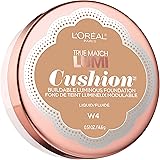 L'Oréal Paris True Match Lumi Cushion Foundation, W4 Natural Beige, 0.51 oz.