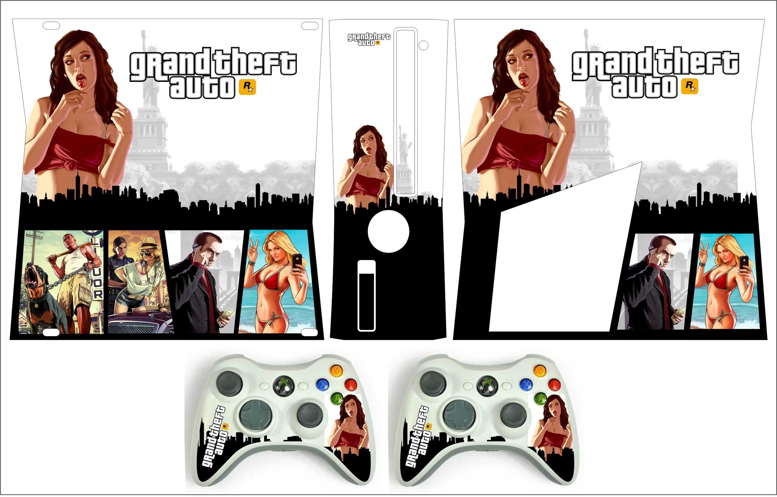 Xbox 360 Slim Skin Grand Theft Auto