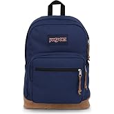 JanSport Right Pack Backpack - Durable Daypack with Padded 15" Laptop Sleeve, Spacious Main Compartment &amp; Integrated Water Bottle Pocket - Navy