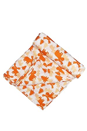orange swaddle blanket