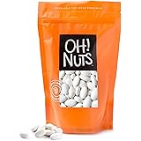 Oh! Nuts White Jordan Almonds | Crunchy Party Favor Candy | Premium 2-Lb. Bulk Bag of Large Nuts with Thin Sugar Coating | Gr