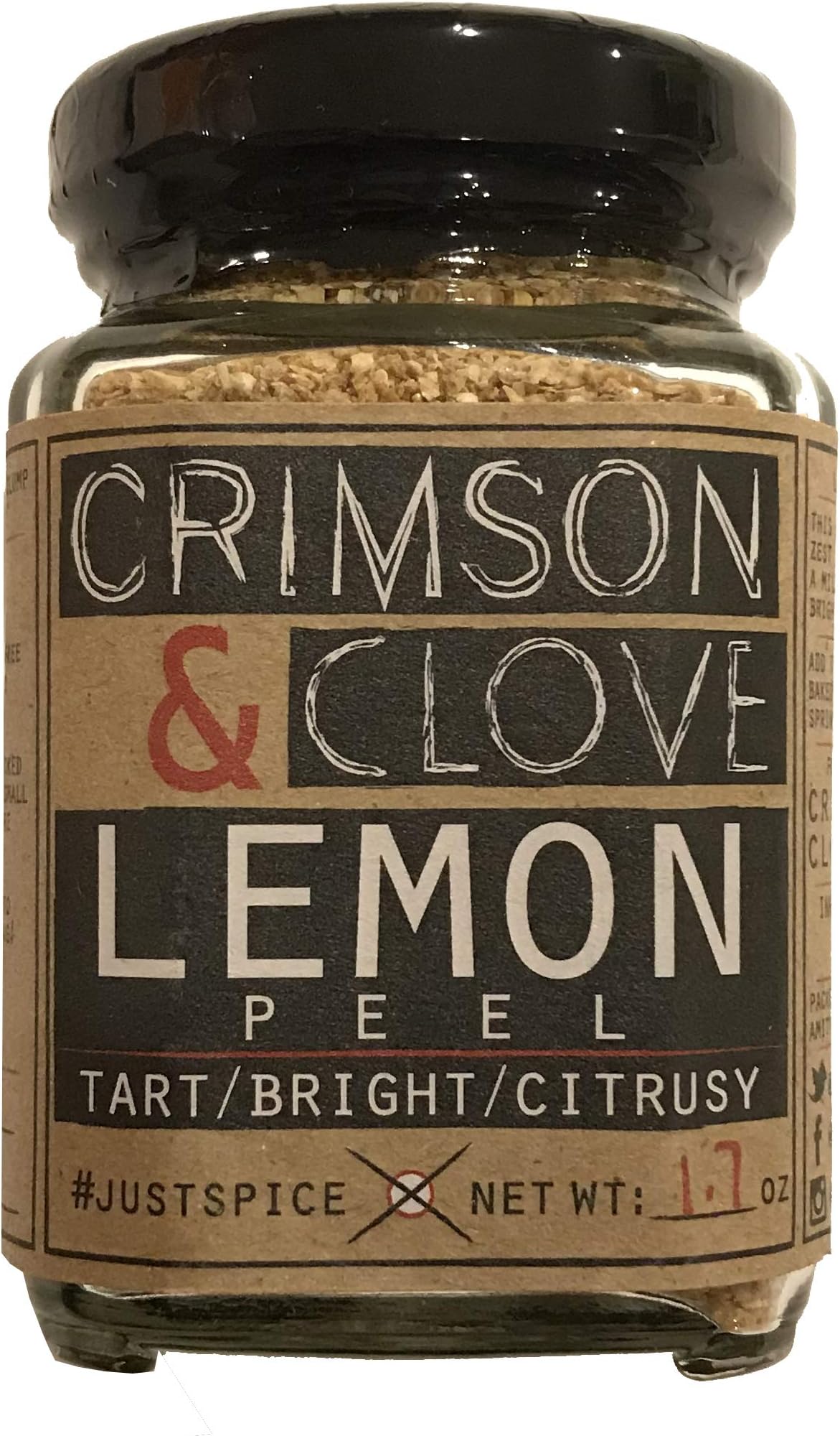 Granulated Dried Lemon Peel By Crimson and Clove (1.7 Oz.)
