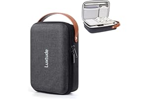Luxtude Electronic Organizer Travel Case, Small Charger Organizer, Hard Charger Case, Travel Tech Bag, Portable Electronics B