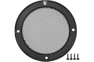 ACROPIX Universal 4" Car Speaker Grills Cover Mesh Round 4 Inch Audio Speaker Subwoofer Guard Protector Case with Mounting Sc