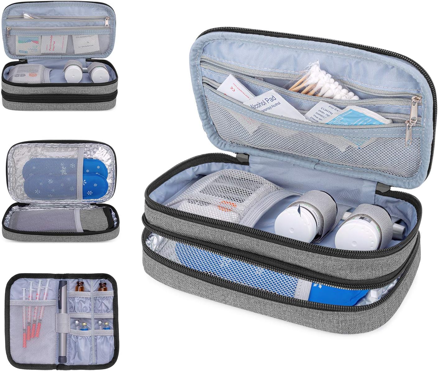 Luxja Ice Packs for Insulin Travel Case (Pack of 4), Reusable Ice Packs for Insulin Cooler (4 Pack): Health & Personal Care
