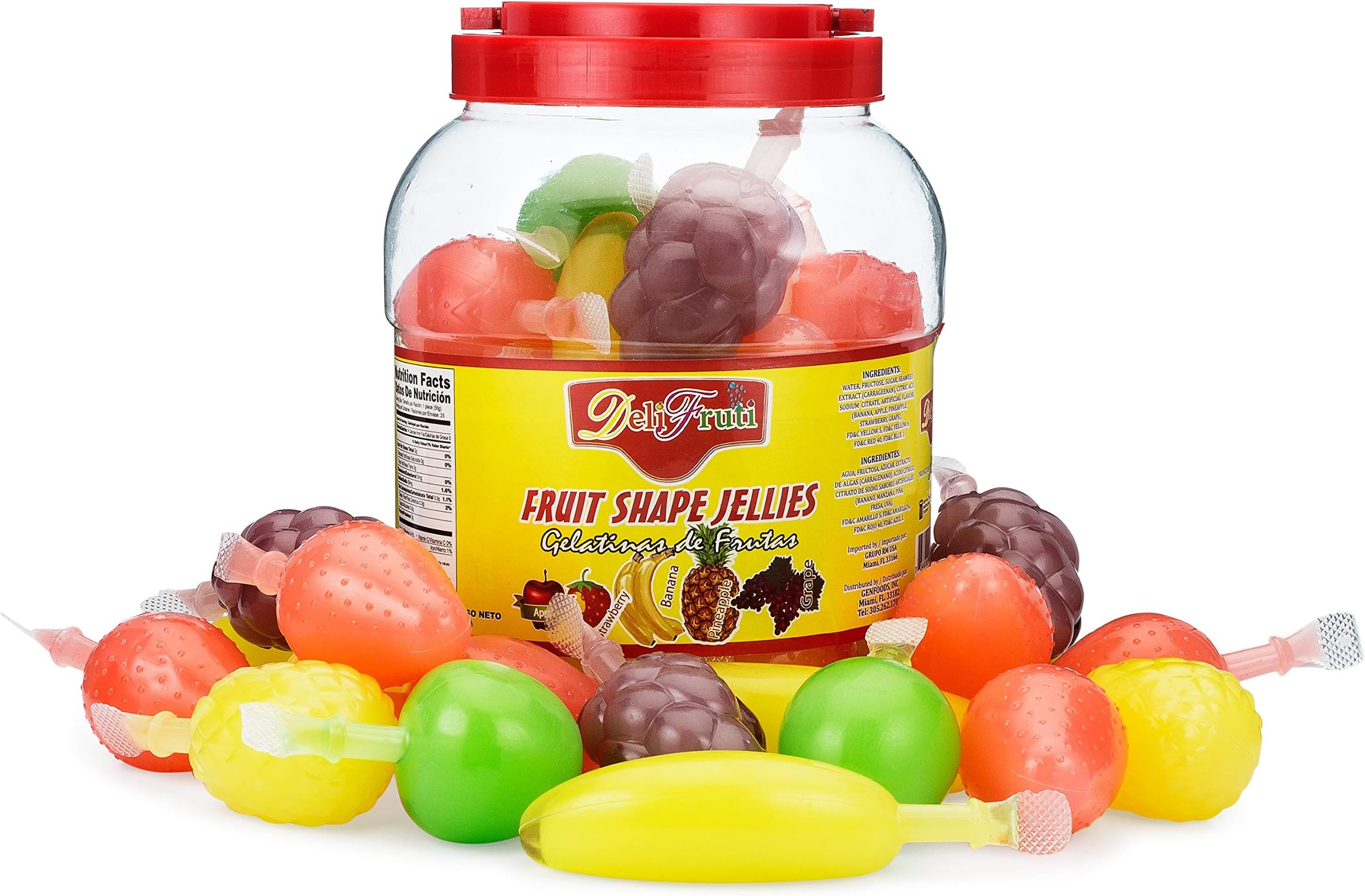Deli Fruti Jelly Fruit Candy As seen on tik tok Jar of fruity