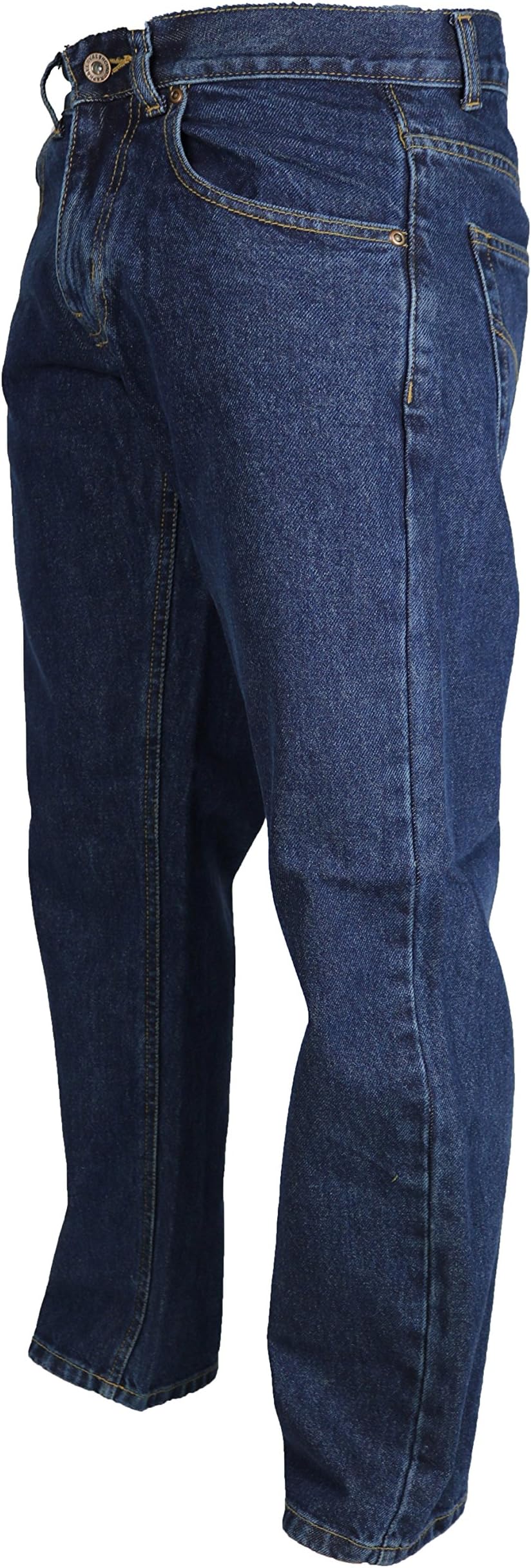 Raphael Valencino Mens Comfortable RV Basic Light Bleach Wash Jeans Plain Sizes 30-48 Leg Short Regular Long Stone Wash Indigo
