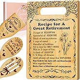 Retirement Gifts for Woman 2026, Cutting Board Set Retrement Gift for Women, Coworker Leaving Gift Going Away Gift Farewell Gift for Retired Colleague Boss Leader Friend, Recipe for a Great Retirement