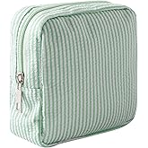 OZAOZ Small Makeup Bag for Purse Mini Cosmetics Bag Cute Cosmetic Pouch for Women with Slip-in Pockets (green)
