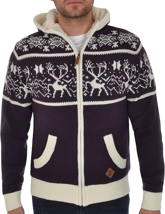 zip up christmas sweater