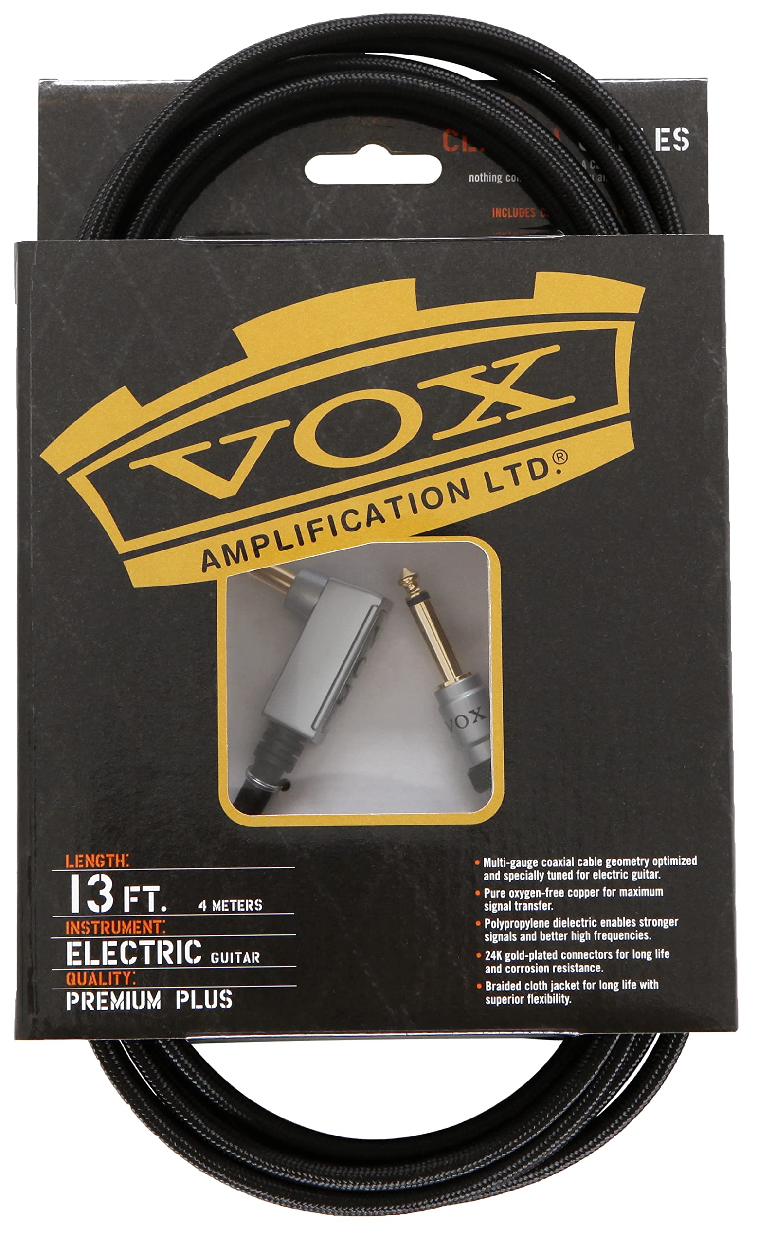 VOX ヴォックス ケーブル ギターシールド 長さ4m S/Lジャックタイプ VGC-13商品画像