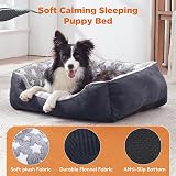MIXJOY Extra Large Dog Bed Washable Grey 89 x 64 x 23 cm Anti-Slip view 2