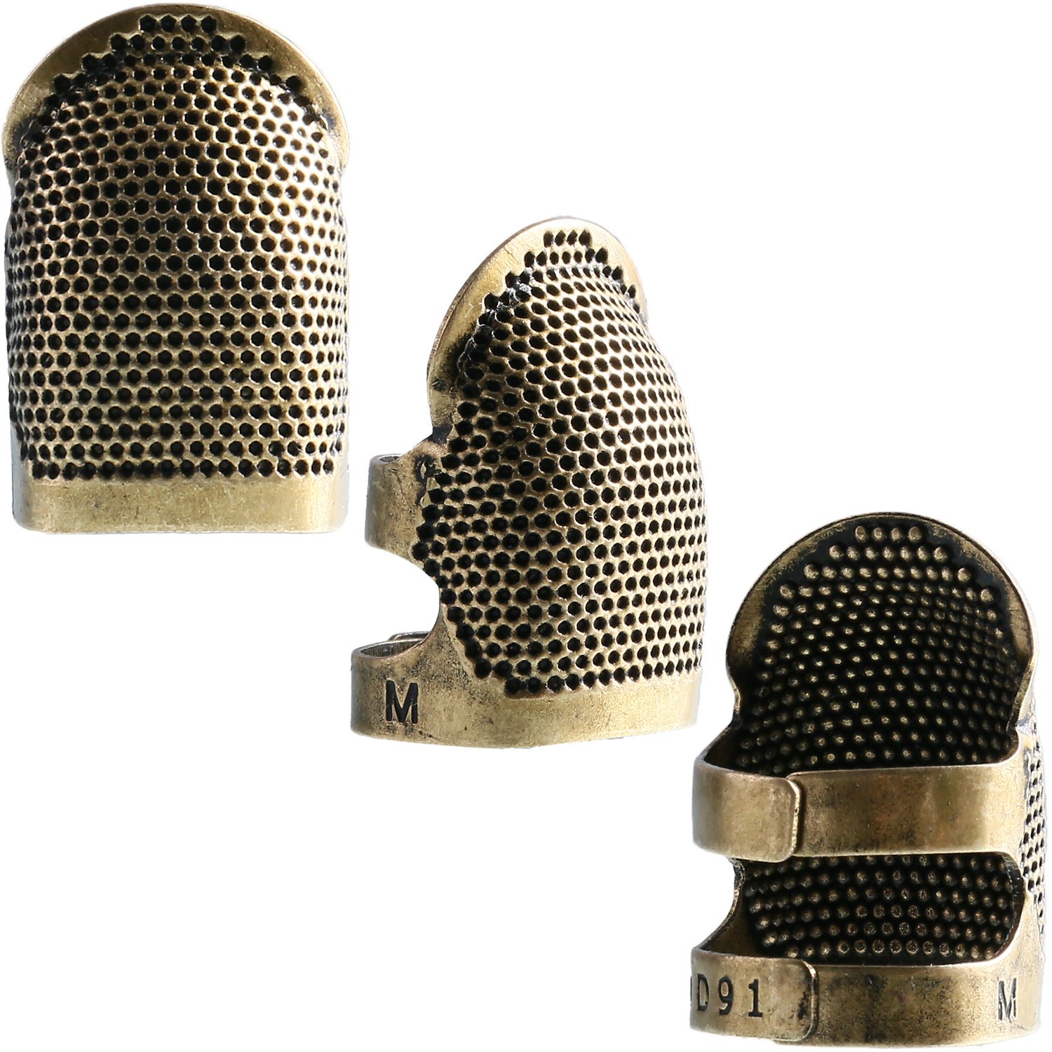 Copper Finger Protector Thimble Adjustable Fingertip Thimble for Sewing