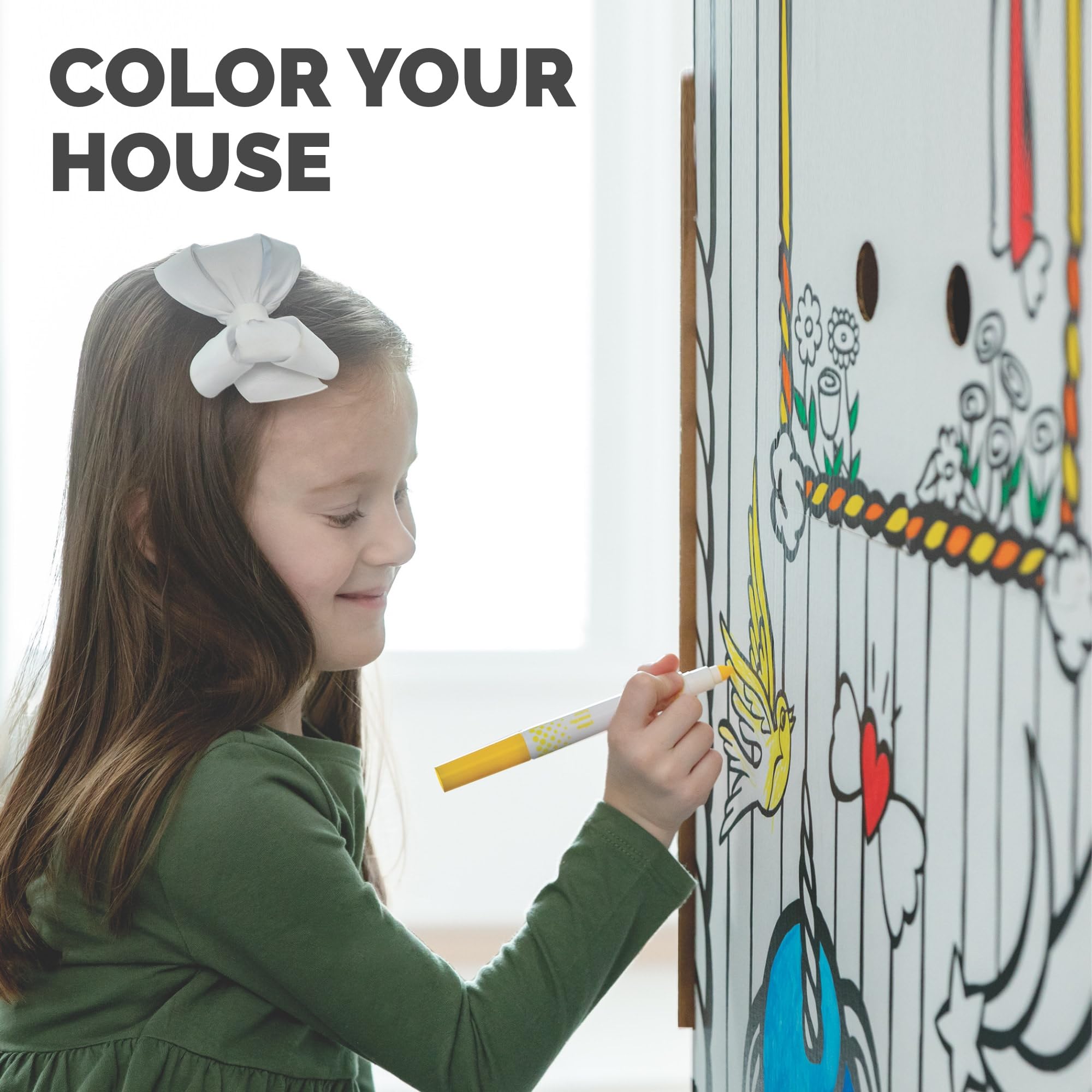 Bankers Box at Play Large Color in Unicorn Playhouse, Cardboard Playhouse and Life Size Craft Activity for Kids and Families