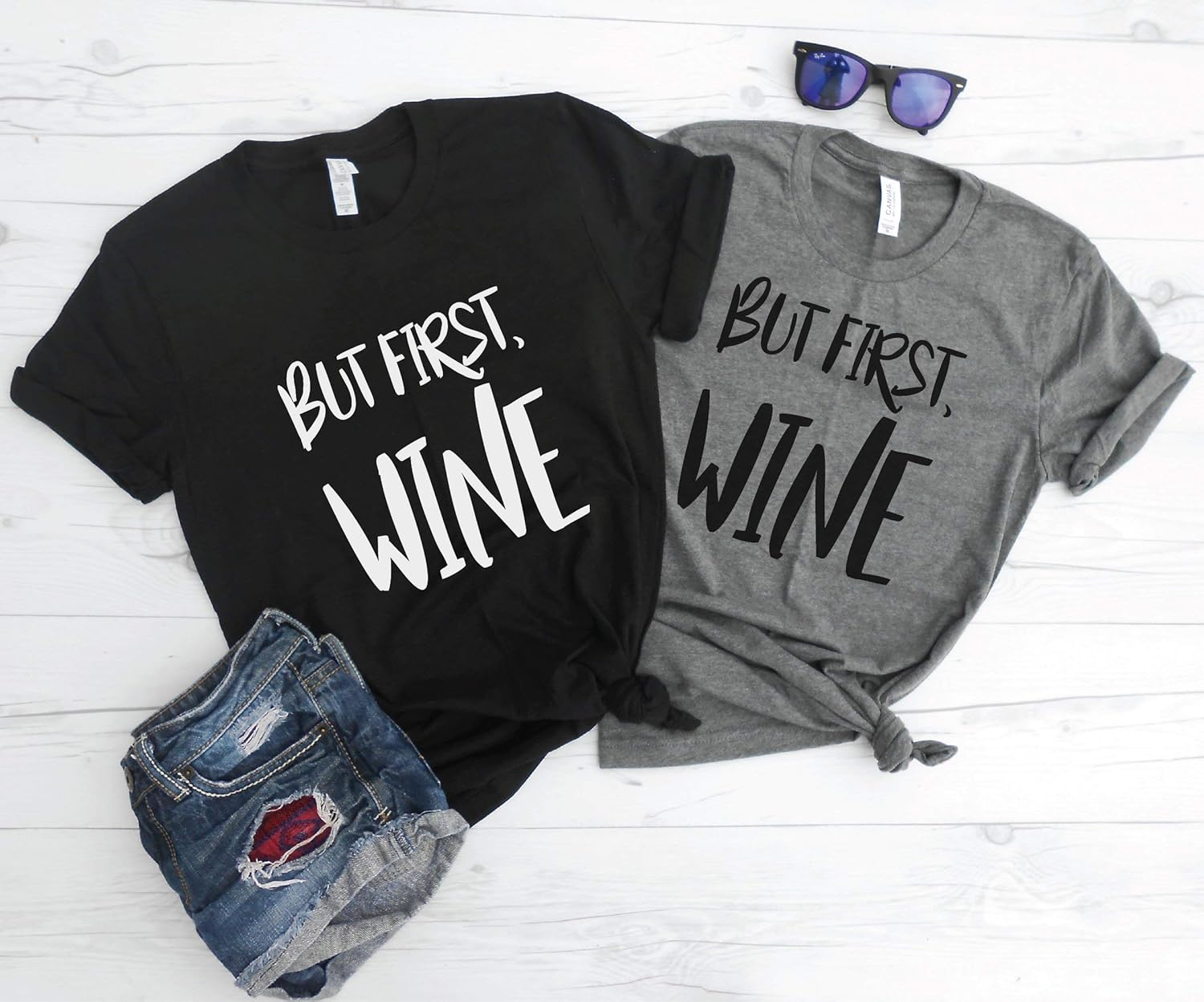 wine bridal party shirts