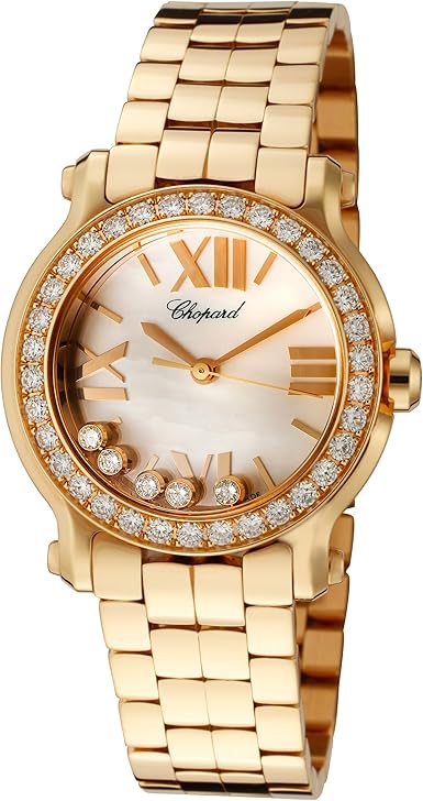 Chopard Happy Sport 18k Rose Gold Diamond Ladies Watch 274189-5007