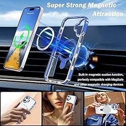 UMIONE for iPhone 16 Plus Clear Magnetic case with