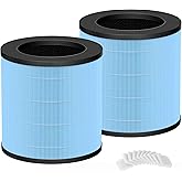 Enhanced MJ003HD Replacement Filter Compatible with POMORON MJ003HD Air Purifier 4-in-1 H13 HEPA and Activated carbon Filters,Mj003hd-RF 2park filters and 10 Aroma Pads