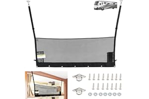 46" x 18" RV Bunk Bed Safety Net with Hardwares | Adjustable Bunk Bed Netting for Camper, RV, Motor Home, Trailer, Fifth Whee