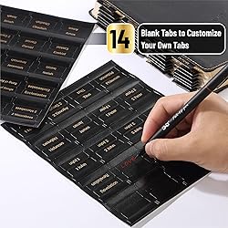 Mr. Pen- Leather Bible Tabs, 160 Tabs, Laminated