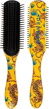 Denman D3 Original Curl Definer & Styler 7 Row Detangling Brush Tiger