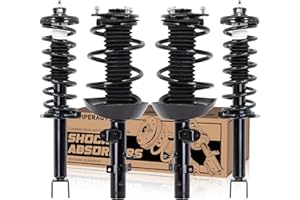 KUIPERAUTO 4PCS Front and Rear Struts Shocks Absorbers & Coil Spring Assembly Compatible for 2013-2017 Honda Accord Replacement 171451 171452 172984