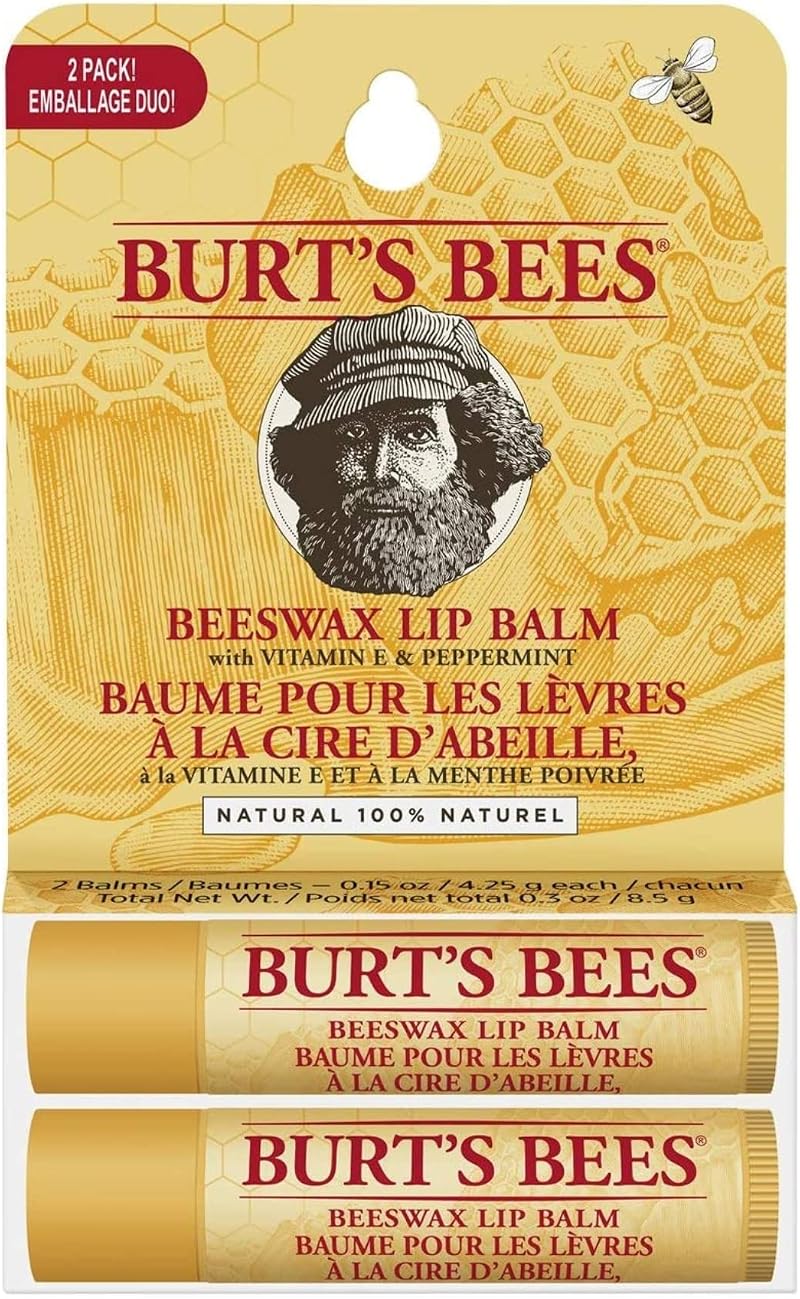 Burt's Bees Lip Balm Multipack 2x4.25g Beeswax Vitamin E Lip Care