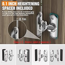 Barn Door Lock – Small 90/180 Degree Flip Sliding