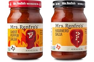 MRS. RENFRO'S Mrs. Renfro’s Salsa Hot Variety Pack – Habanero, Ghost Pepper (16-oz. jars, 2-pack)