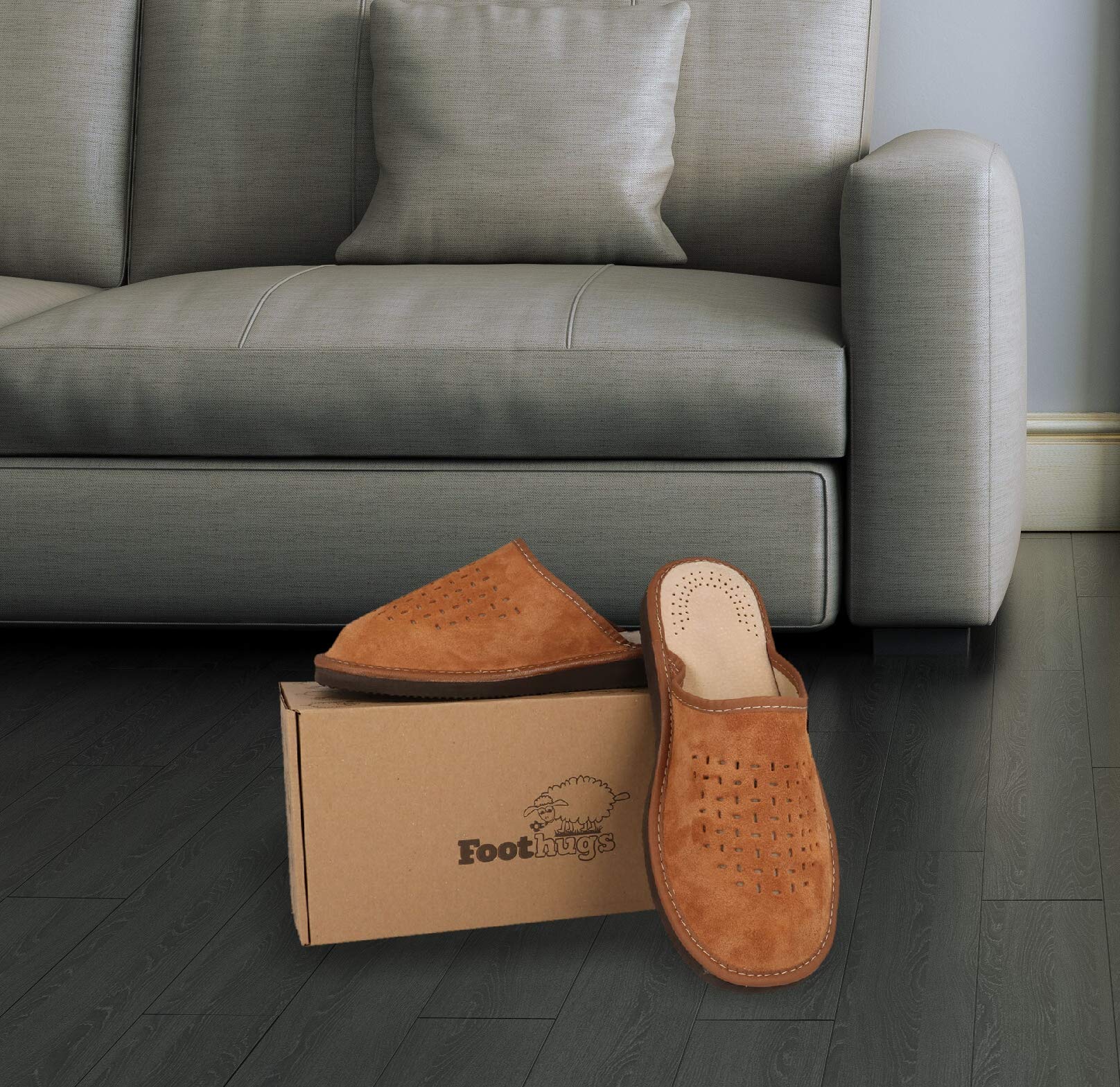 foothugs mens slippers