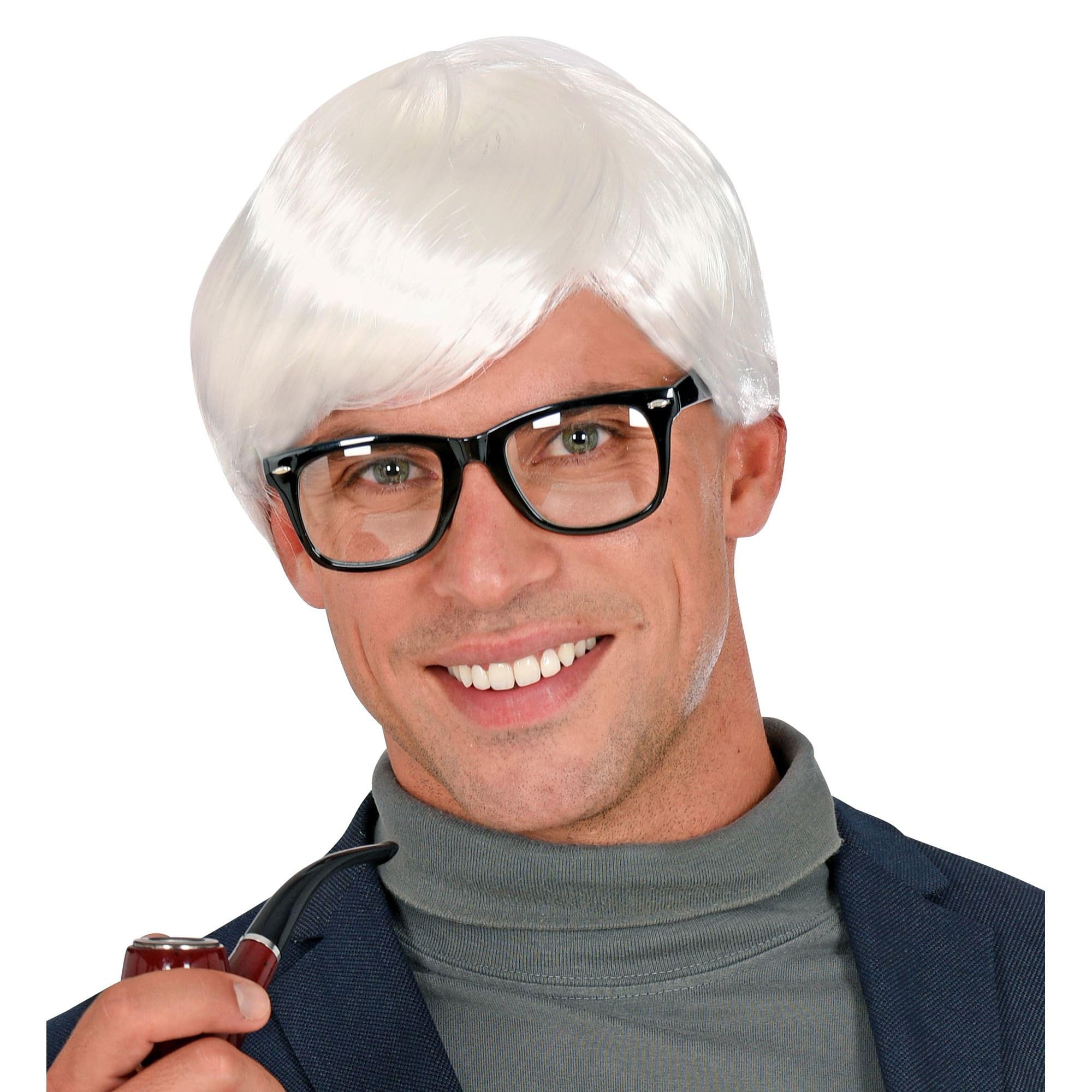 Widmann 02459 Wig for Various Characters, Synthetic Hair, Theme Party, Carnival