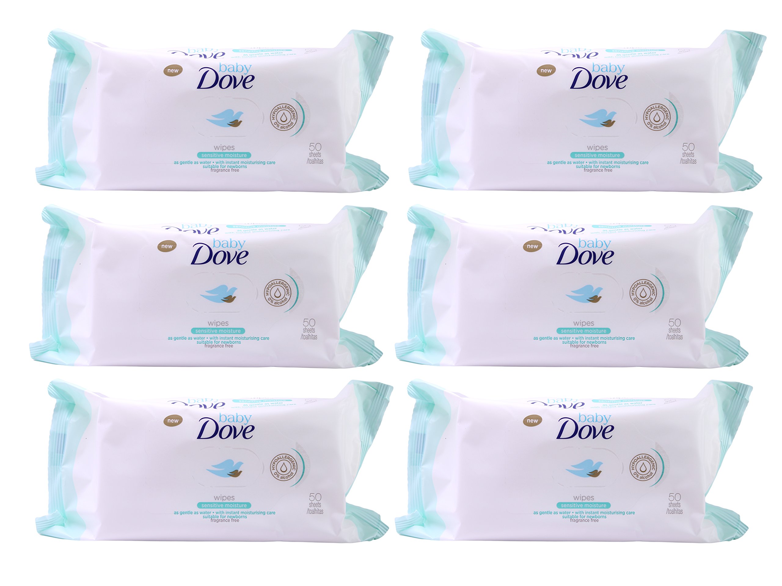 Dove Baby Wipes Rich Moisture, 50 Wipes (12 Pack) Baby