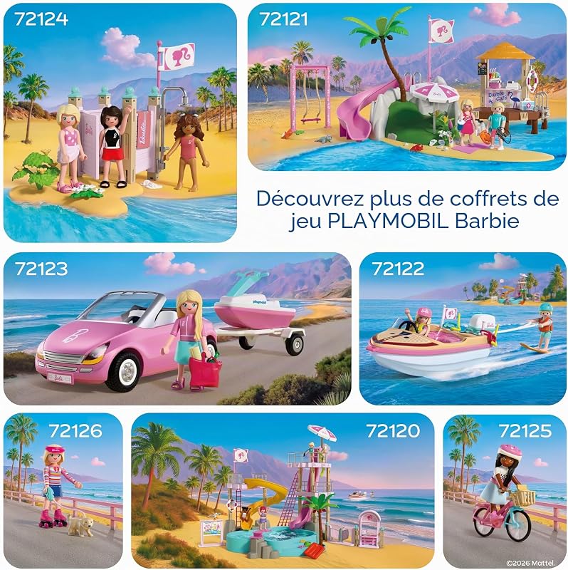 , Barbie Malibu, Set de Patins avec Barbie, Le Chiot Taffy et des Chaussures Convertibles, pour Enfants à partir de 4 Ans, 72126 — photo 5 sur 7