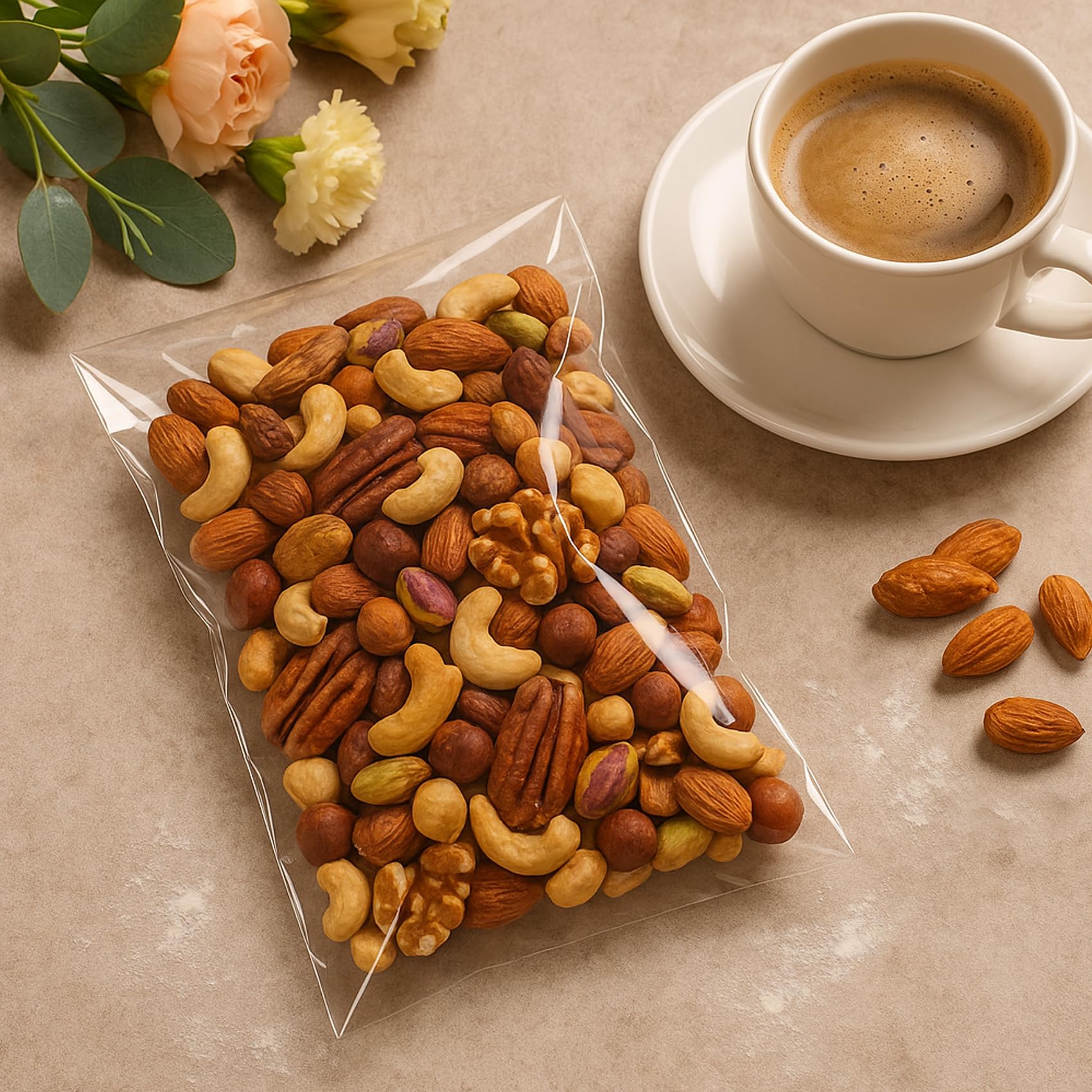 Morepack Self Sealing Cellophane Bags,6x9 Inches 200 Pcs Clear Cookie Bags Resealable Cellophane Bag for Packaging Cookies,Favors,Products,Candy