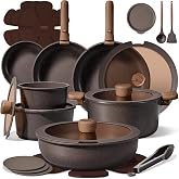CAROTE 27pcs Pots and Pans Set Non Stick, Detachable Handle Cookware | Ultra Nonstick, Space Saving, Dishwasher &amp; Oven Safe, Non-Toxic Kitchen/Apartment/Camping/RV/ Traveling Cooking Sets