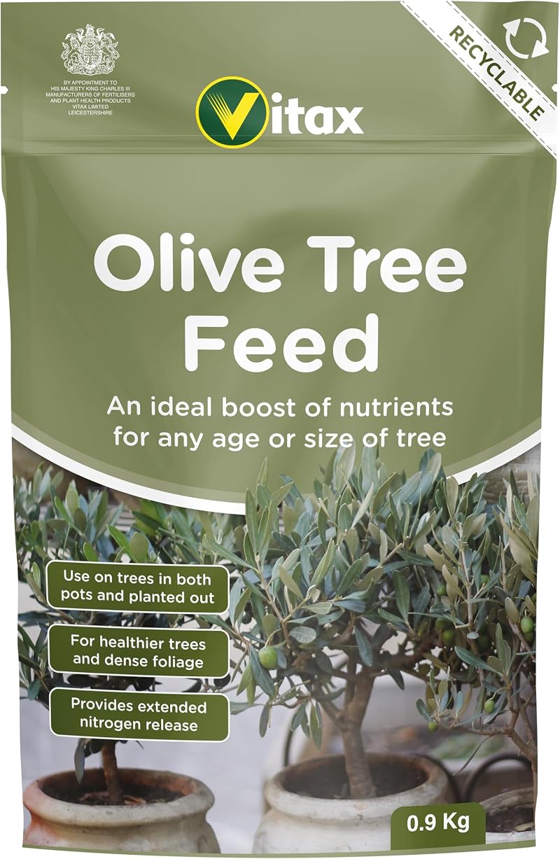 Vitax Olive Tree Feed 0.9Kg Organic Based for Borders Pots & Containers