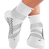 TechWare Pro Plantar Fasciitis Socks - Ankle Compression Socks for Women & Men. Achilles Tendonitis Brace & Foot Arch Support