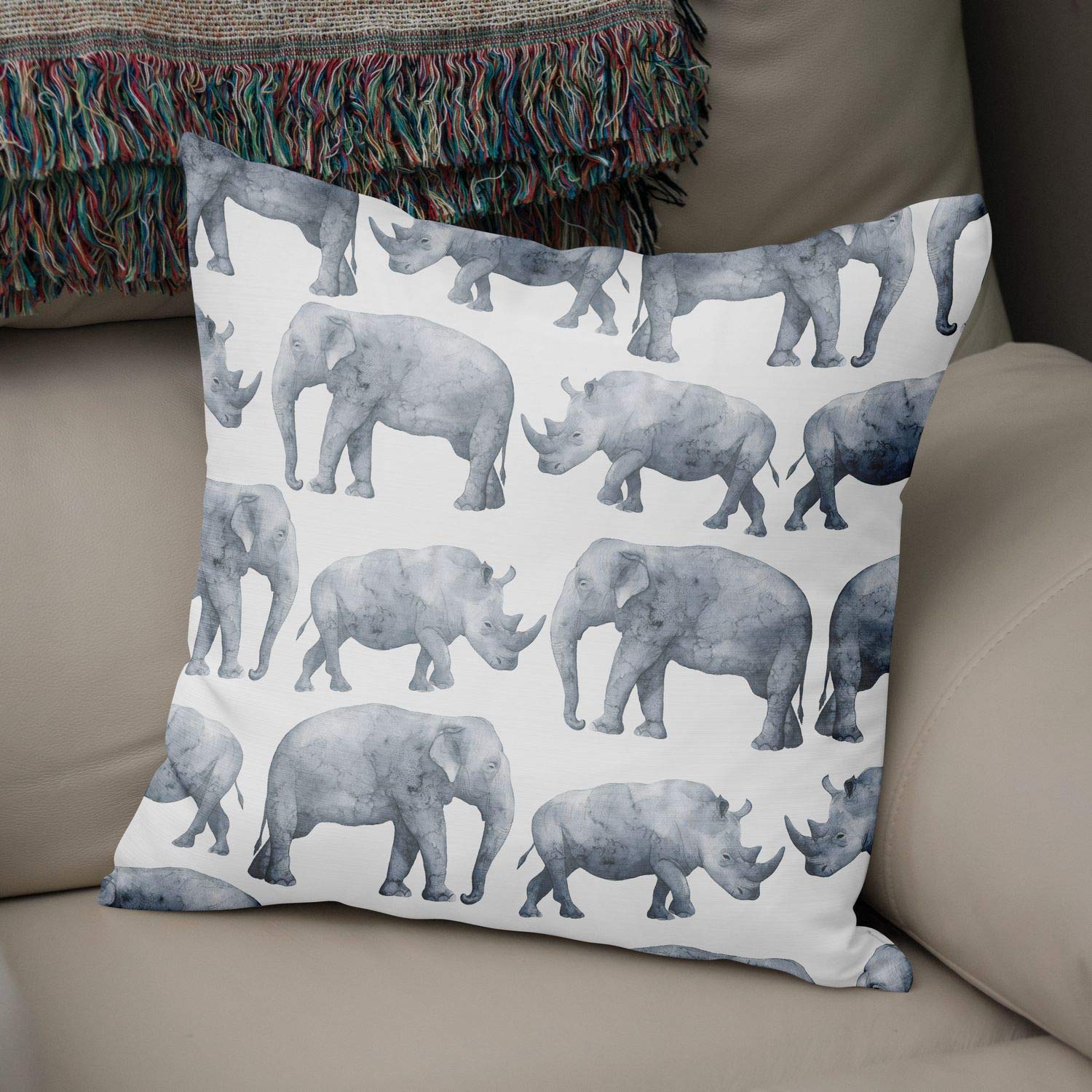 Bonamaison Decorative Cushion Cover Random Pattern, Throw Pillow Covers, Home Decorative Pillowcases for Livingroom, Sofa, Bedroom, Size:43X43 Cm - Designed and Manufactured in Turkey