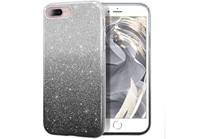iPhone 8 Plus Case, MILPROX iPhone 7 Plus Glitter Sparkly Pretty Cute Premium 3 Layer Hybrid Anti-Slick/Protective/Soft Slim 